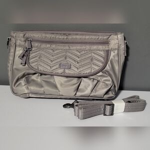 NWOT Lug Mambo Matalic Gray Crossbody Bag